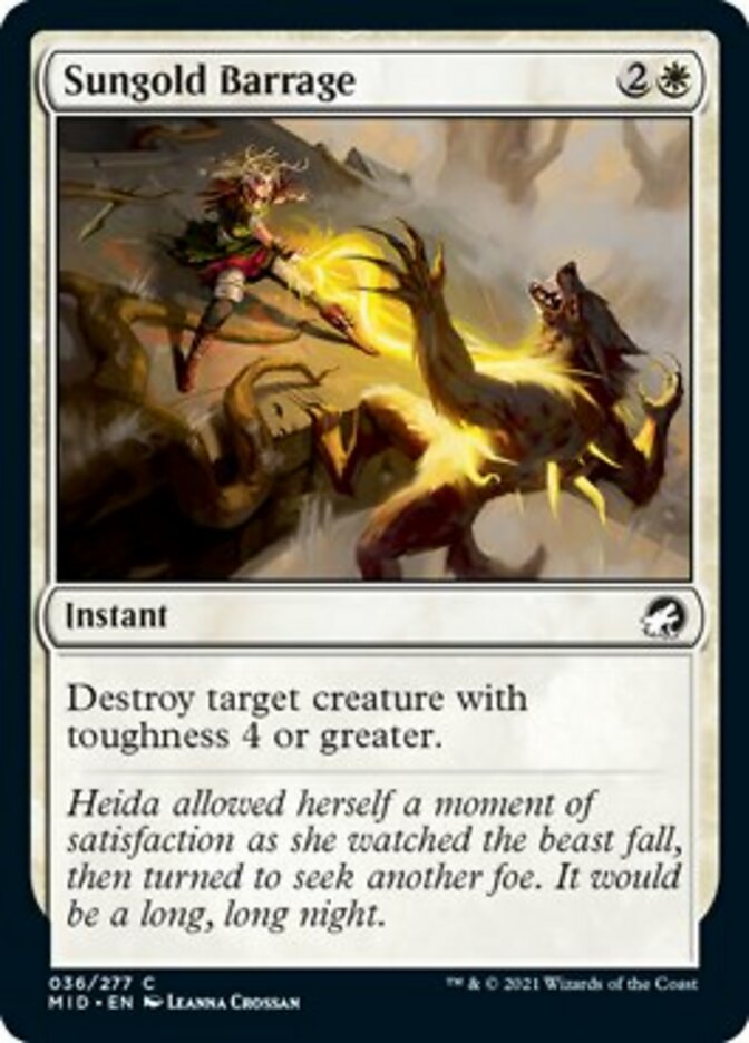 Sungold Barrage [Innistrad: Midnight Hunt] | Gear Gaming Fayetteville