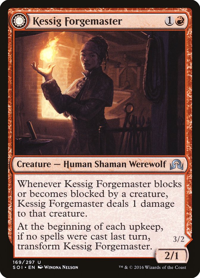 Kessig Forgemaster // Flameheart Werewolf [Shadows over Innistrad] | Gear Gaming Fayetteville