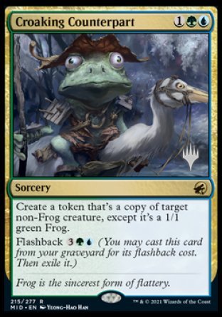 Croaking Counterpart (Promo Pack) [Innistrad: Midnight Hunt Promos] | Gear Gaming Fayetteville