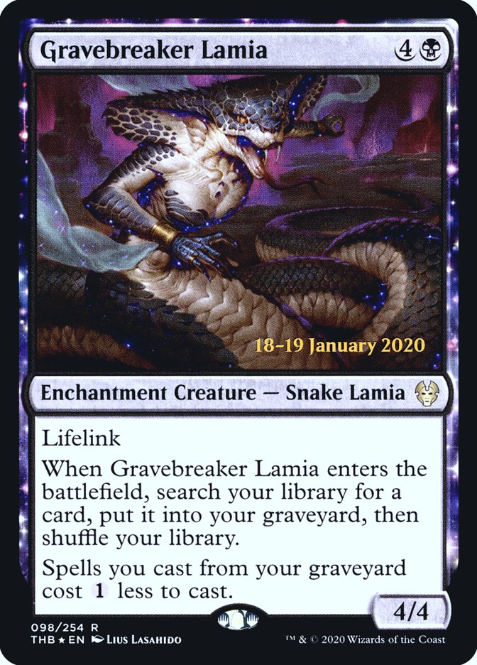 Gravebreaker Lamia [Theros Beyond Death Prerelease Promos] | Gear Gaming Fayetteville