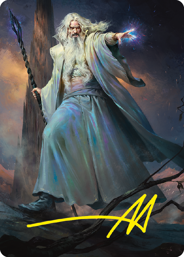 Saruman of Many Colors Art Card (Gold-Stamped Signature) [The Lord of the Rings: Tales of Middle-earth Art Series] | Gear Gaming Fayetteville