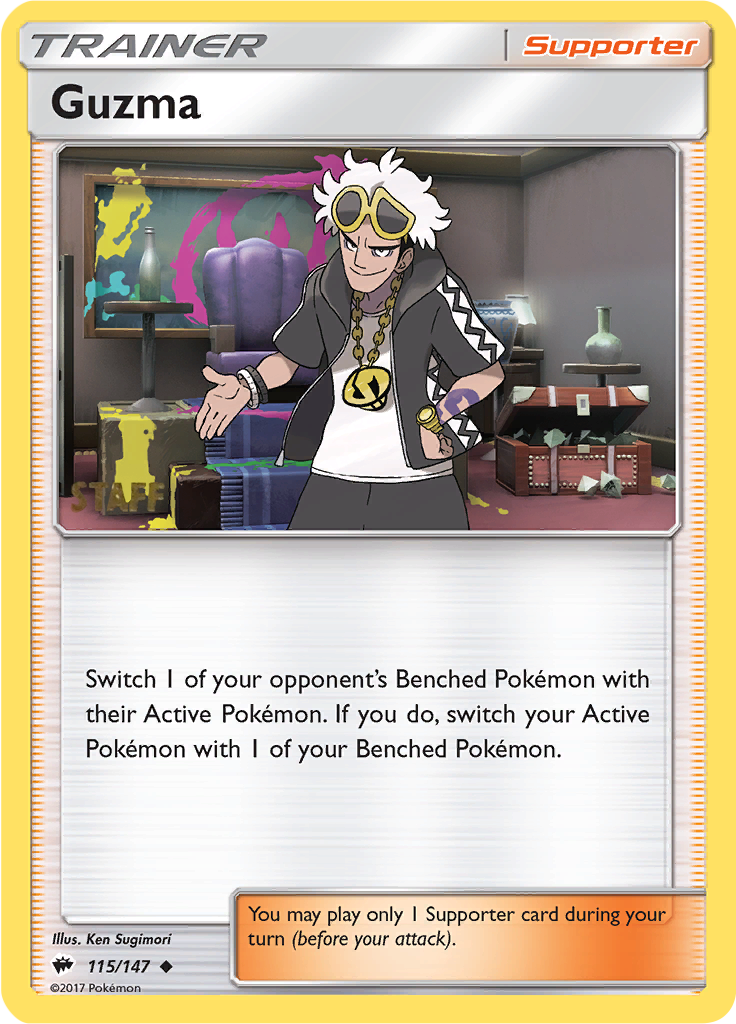 Guzma (115/147) (Regional Championships Staff) [Sun & Moon: Burning Shadows] | Gear Gaming Fayetteville