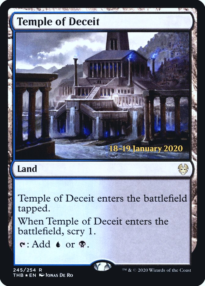 Temple of Deceit [Theros Beyond Death Prerelease Promos] | Gear Gaming Fayetteville