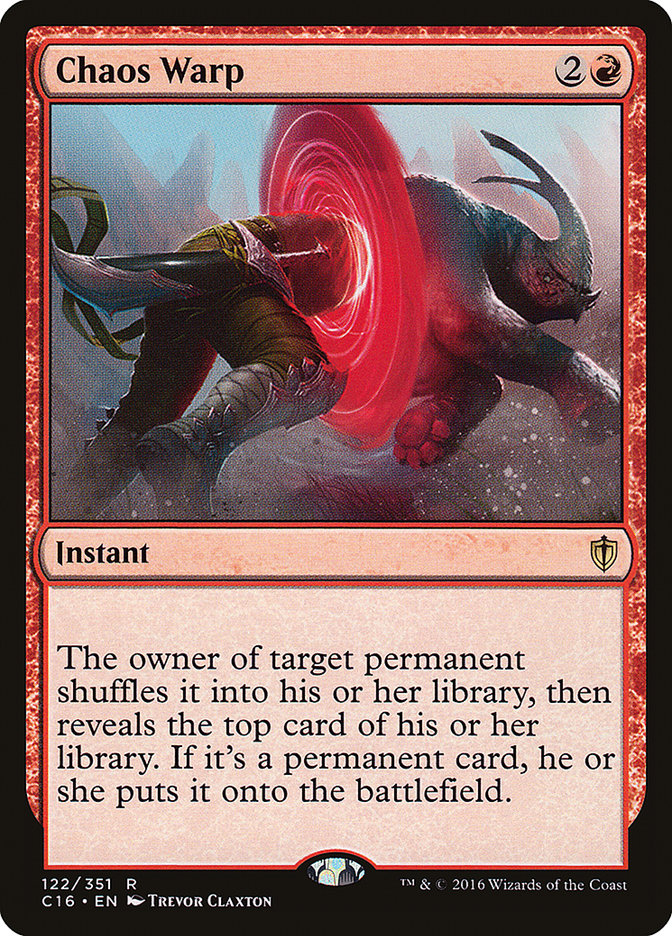 Chaos Warp [Commander 2016] | Gear Gaming Fayetteville