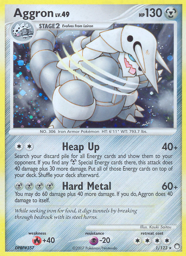 Aggron (1/123) [Diamond & Pearl: Mysterious Treasures] | Gear Gaming Fayetteville