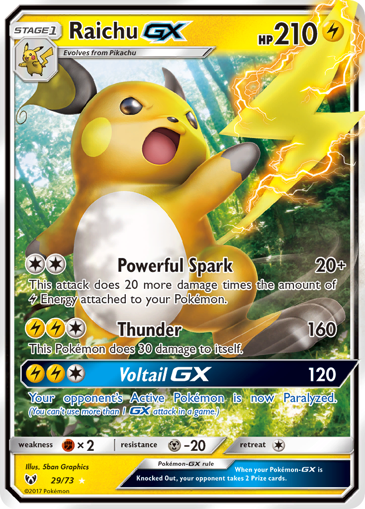 Raichu GX (29/73) [Sun & Moon: Shining Legends] | Gear Gaming Fayetteville