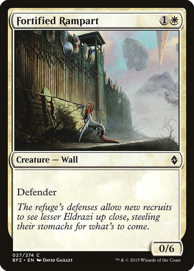 Fortified Rampart [Battle for Zendikar] | Gear Gaming Fayetteville