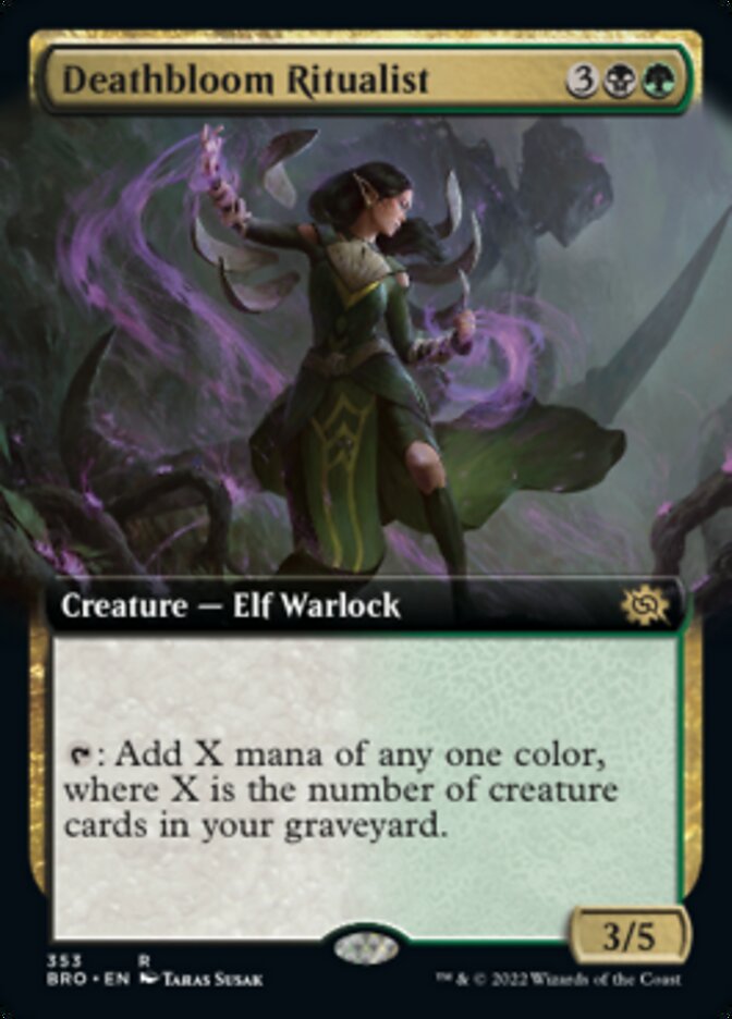 Deathbloom Ritualist (Extended Art) [The Brothers' War] | Gear Gaming Fayetteville