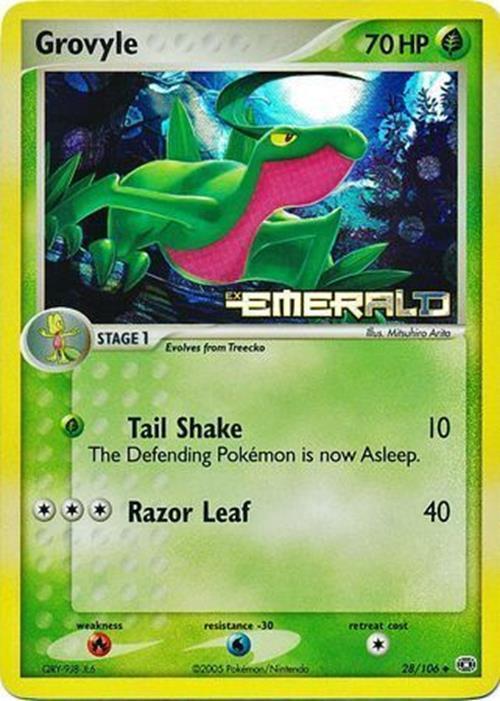 Grovyle (28/106) (Stamped) [EX: Emerald] | Gear Gaming Fayetteville