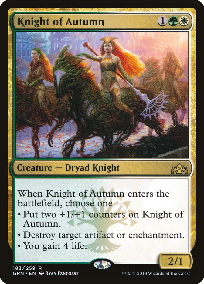 Knight of Autumn [Guilds of Ravnica] | Gear Gaming Fayetteville