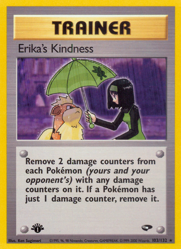 Erika's Kindness (103/132) [Gym Challenge 1st Edition] | Gear Gaming Fayetteville