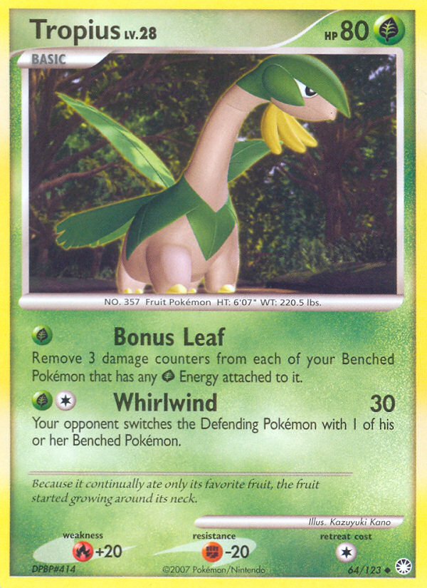 Tropius (64/123) [Diamond & Pearl: Mysterious Treasures] | Gear Gaming Fayetteville