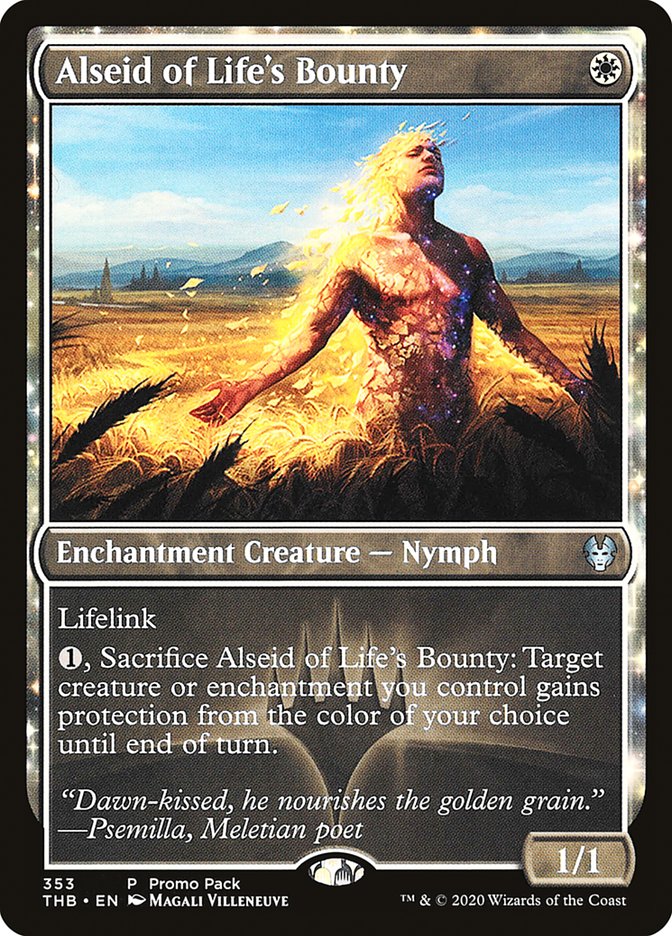 Alseid of Life's Bounty (Promo Pack) [Theros Beyond Death Promos] | Gear Gaming Fayetteville