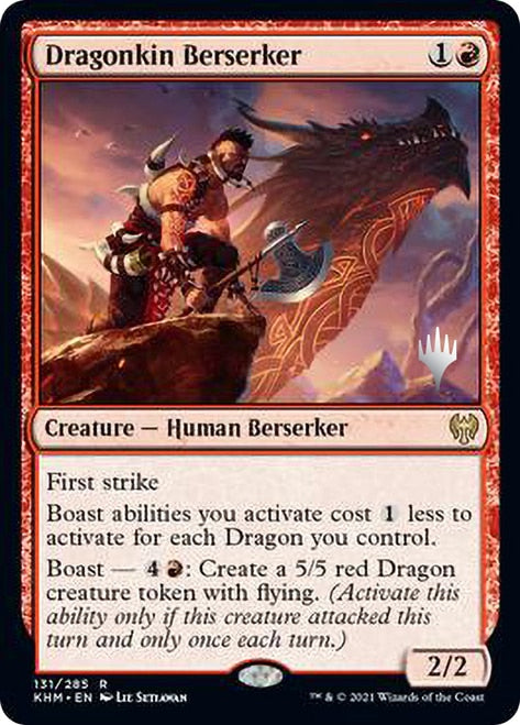 Dragonkin Berserker (Promo Pack) [Kaldheim Promos] | Gear Gaming Fayetteville