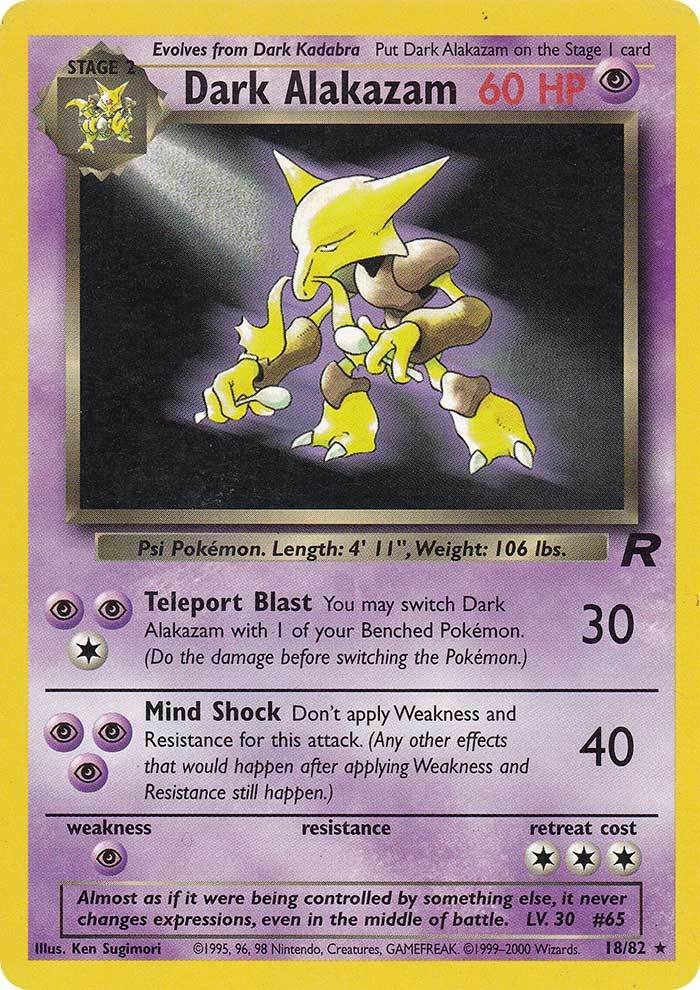 Dark Alakazam (18/82) [Team Rocket Unlimited] | Gear Gaming Fayetteville