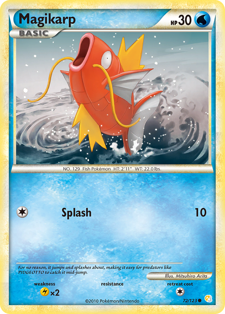 Magikarp (72/123) [HeartGold & SoulSilver: Base Set] | Gear Gaming Fayetteville