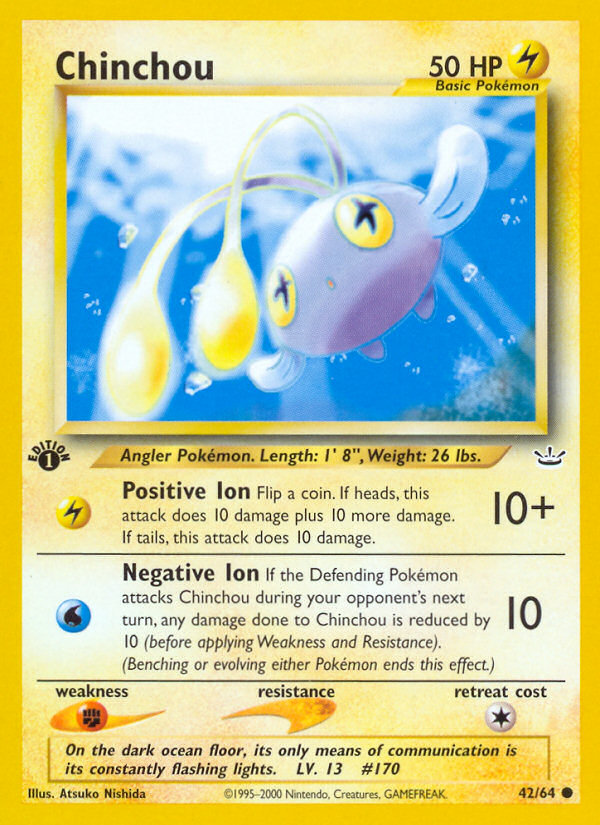 Chinchou (42/64) [Neo Revelation 1st Edition] | Gear Gaming Fayetteville