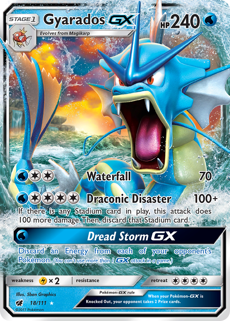 Gyarados GX (18/111) [Sun & Moon: Crimson Invasion] | Gear Gaming Fayetteville