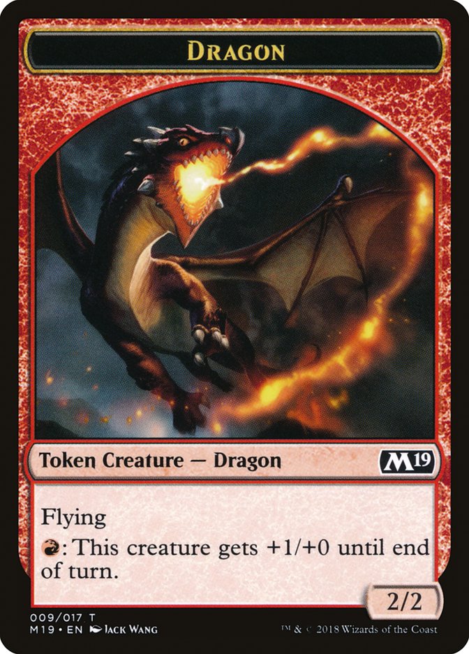 Dragon Token (009/017) [Core Set 2019 Tokens] | Gear Gaming Fayetteville