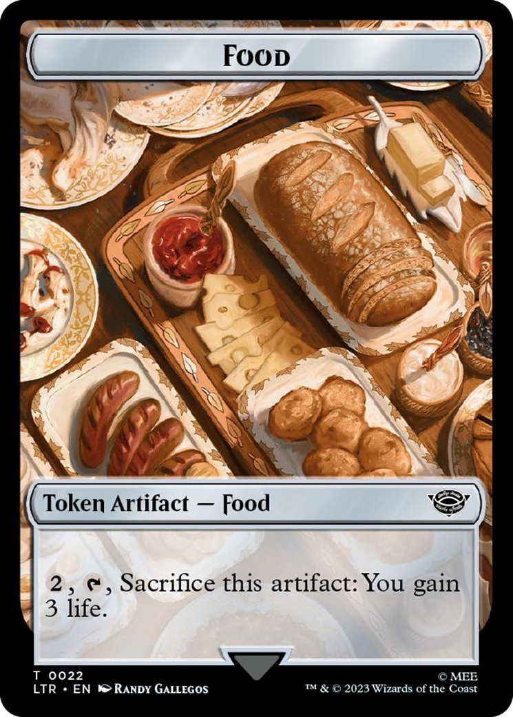 Smaug // Food (0022) Double-Sided Token (Surge Foil) [The Lord of the Rings: Tales of Middle-Earth Tokens] | Gear Gaming Fayetteville