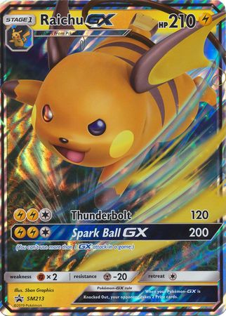 Raichu GX (SM213) (Jumbo Card) [Sun & Moon: Black Star Promos] | Gear Gaming Fayetteville