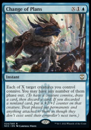 Change of Plans (Promo Pack) [Streets of New Capenna Commander Promos] | Gear Gaming Fayetteville