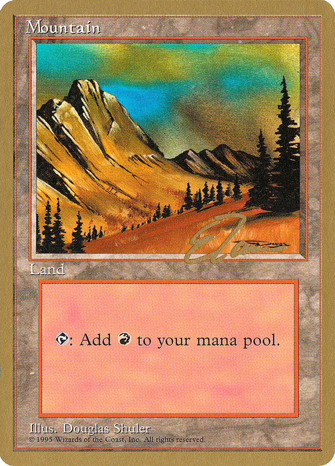 Mountain (et375) (Eric Tam) [Pro Tour Collector Set] | Gear Gaming Fayetteville