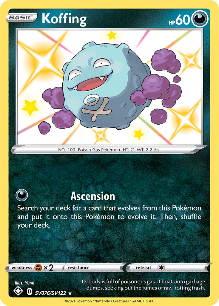 Koffing (SV076/SV122) [Sword & Shield: Shining Fates] | Gear Gaming Fayetteville