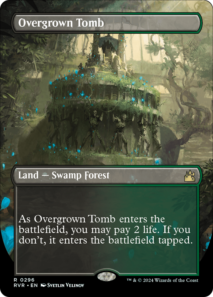 Overgrown Tomb (Borderless) [Ravnica Remastered] | Gear Gaming Fayetteville