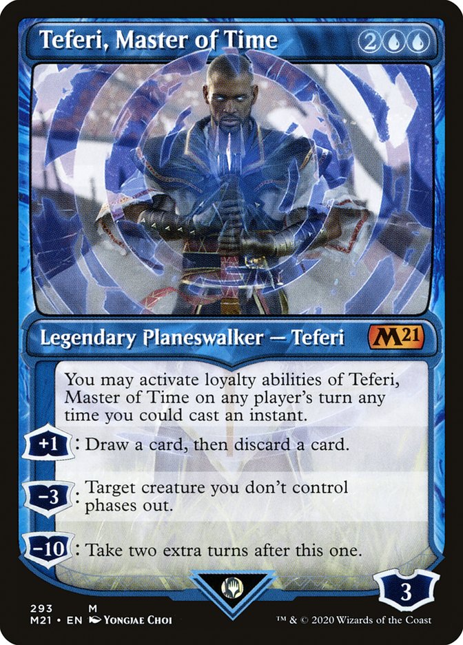 Teferi, Master of Time (Showcase) (293) [Core Set 2021] | Gear Gaming Fayetteville