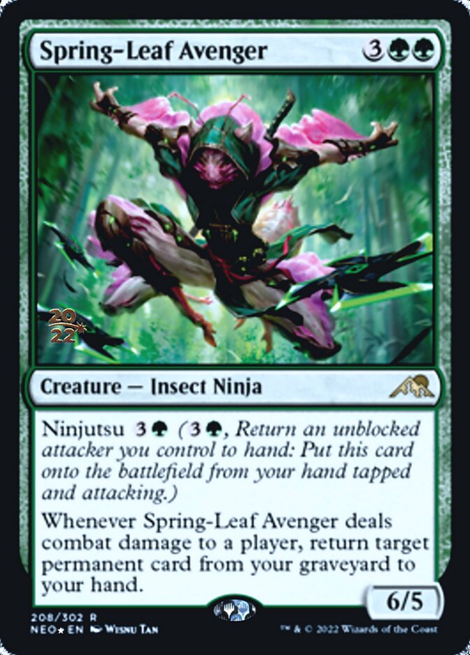 Spring-Leaf Avenger [Kamigawa: Neon Dynasty Prerelease Promos] | Gear Gaming Fayetteville