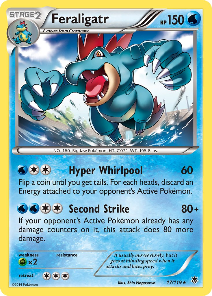 Feraligatr (17/119) (Theme Deck Exclusive) [XY: Phantom Forces] | Gear Gaming Fayetteville