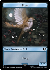 Elf Warrior // Bird Double Sided Token [The Lord of the Rings: Tales of Middle-Earth Commander Tokens] | Gear Gaming Fayetteville