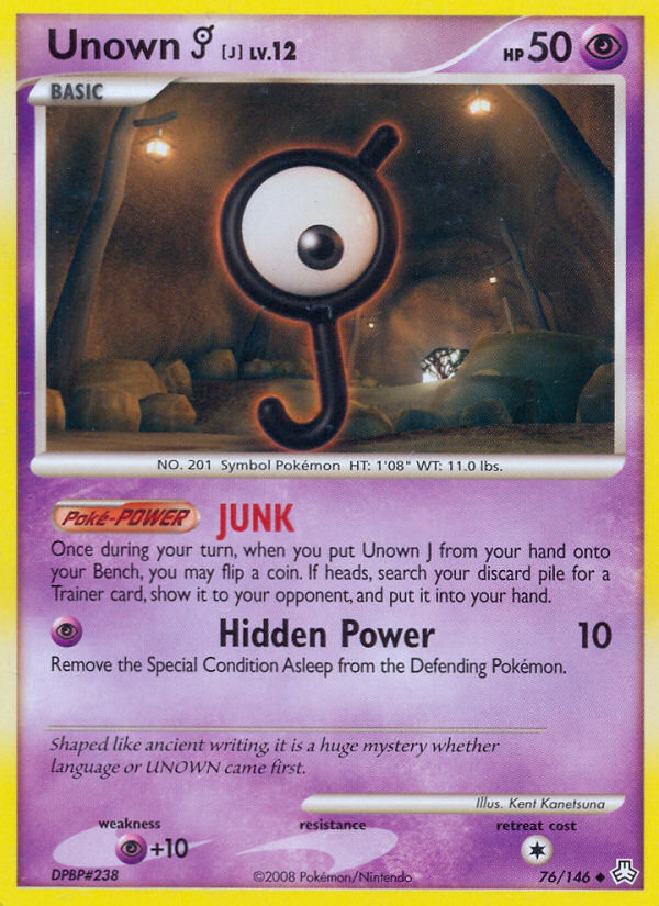 Unown J (76/146) [Diamond & Pearl: Legends Awakened] | Gear Gaming Fayetteville