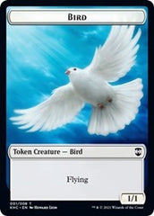 Bird // Spirit Double-Sided Token [Kaldheim Commander Tokens] | Gear Gaming Fayetteville