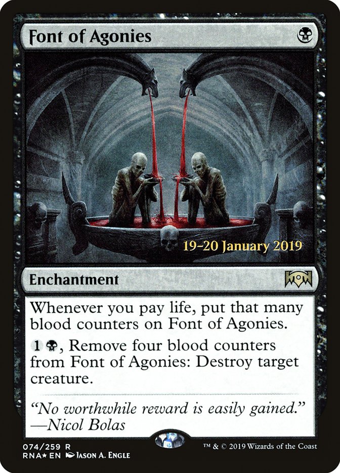 Font of Agonies [Ravnica Allegiance Prerelease Promos] | Gear Gaming Fayetteville