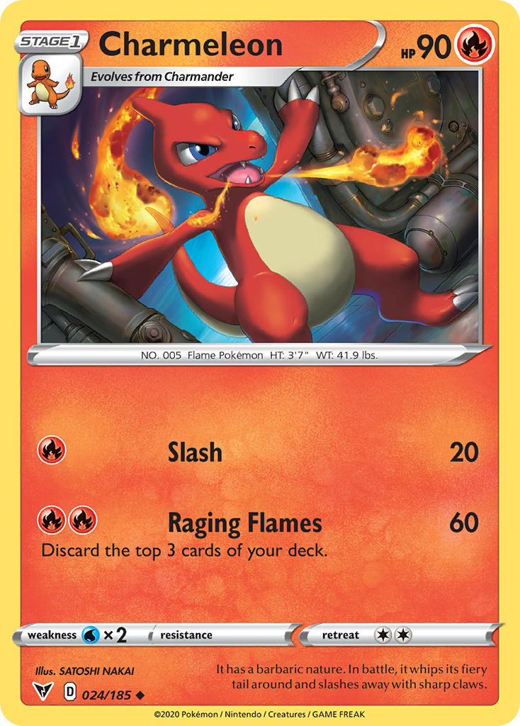 Charmeleon (024/185) [Sword & Shield: Vivid Voltage] | Gear Gaming Fayetteville