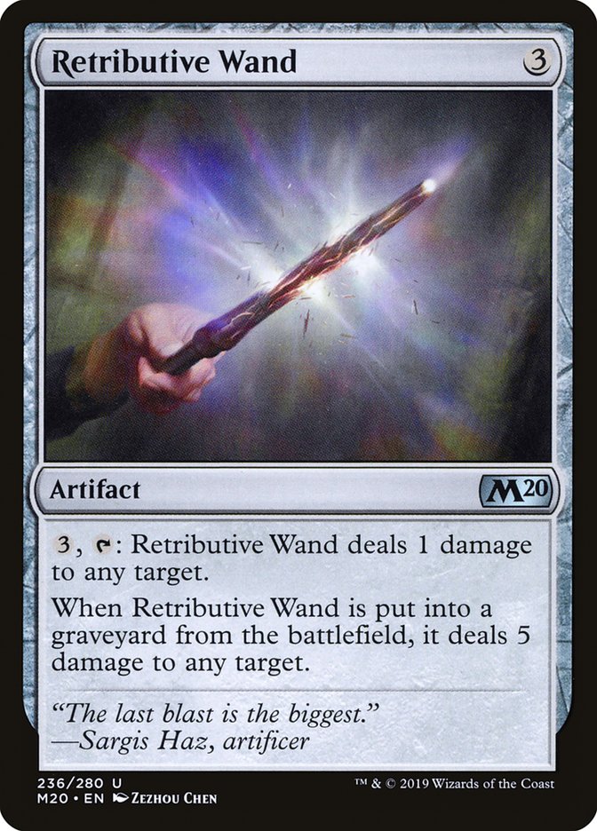 Retributive Wand [Core Set 2020] | Gear Gaming Fayetteville