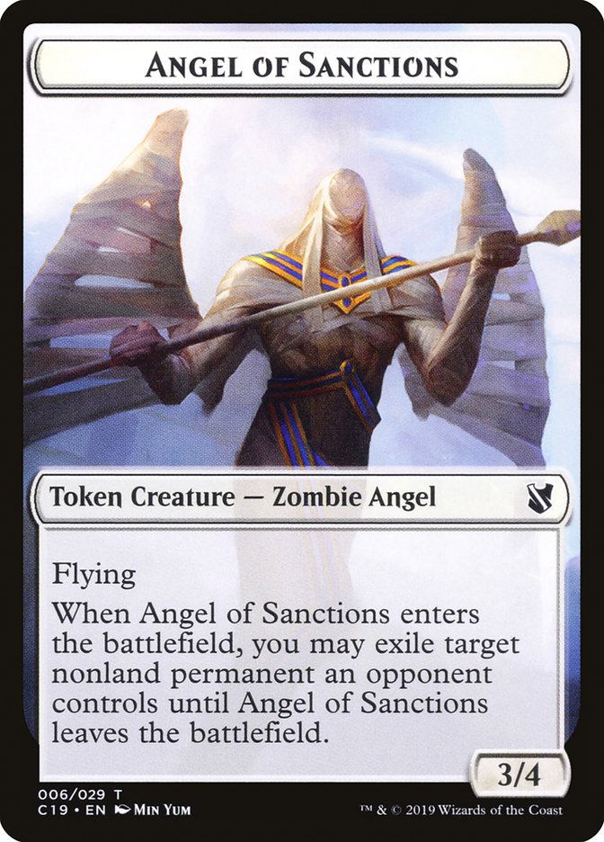 Angel of Sanctions Token [Commander 2019 Tokens] | Gear Gaming Fayetteville