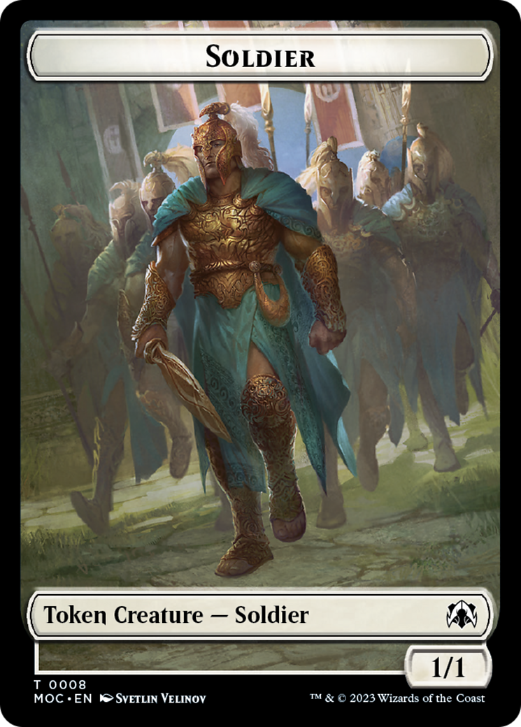 Vampire Knight // Soldier Double-Sided Token [March of the Machine Commander Tokens] | Gear Gaming Fayetteville