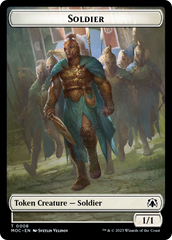 Vampire Knight // Soldier Double-Sided Token [March of the Machine Commander Tokens] | Gear Gaming Fayetteville