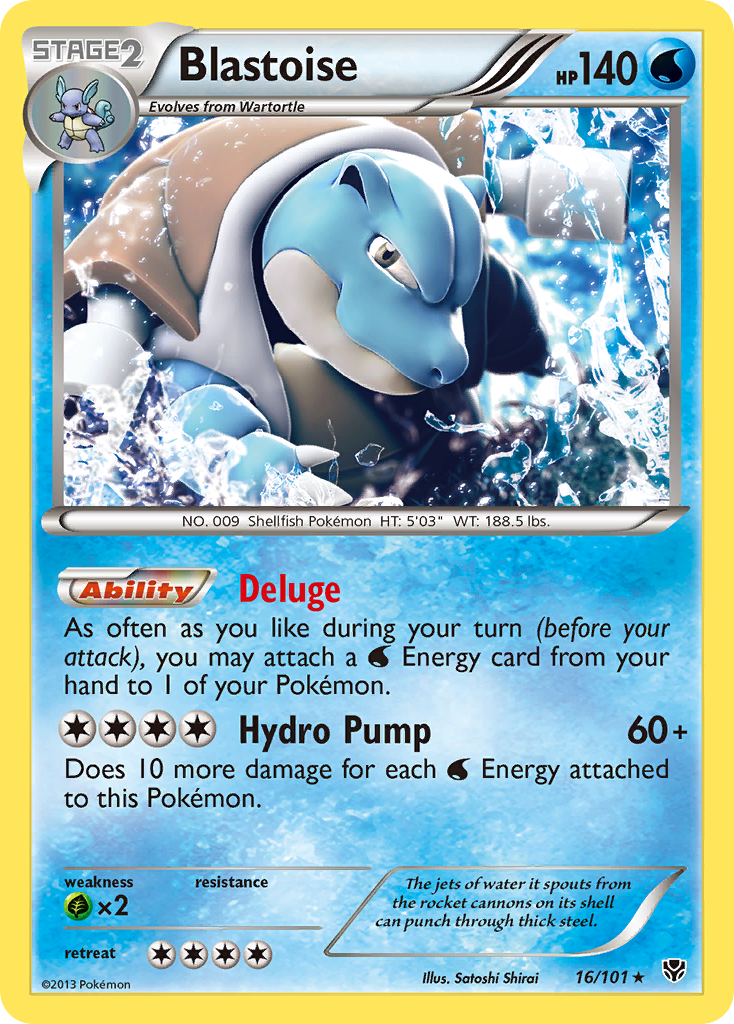 Blastoise (16/101) [Black & White: Plasma Blast] | Gear Gaming Fayetteville