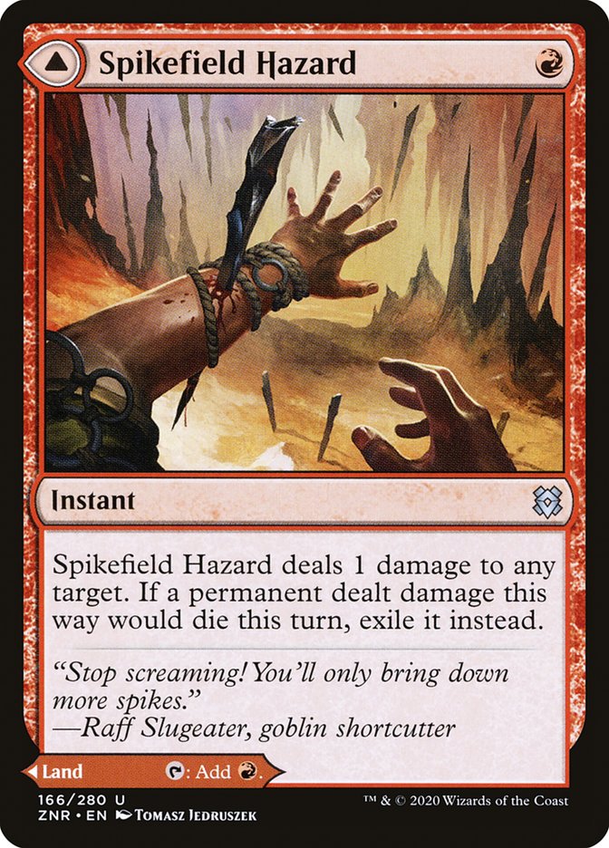 Spikefield Hazard // Spikefield Cave [Zendikar Rising] | Gear Gaming Fayetteville