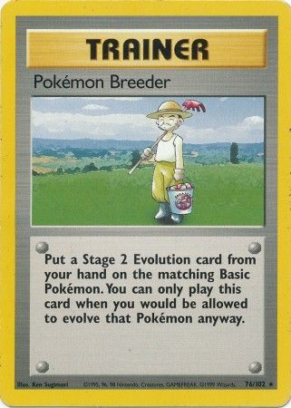Pokemon Breeder (76/102) [Base Set Unlimited] | Gear Gaming Fayetteville