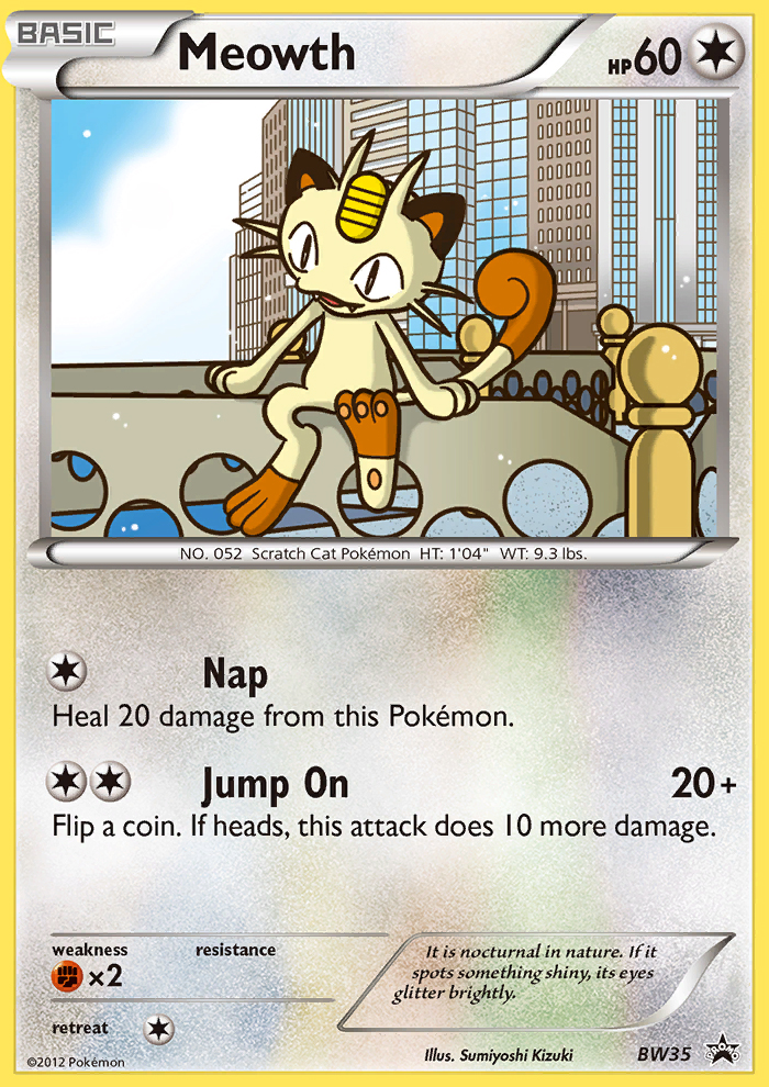 Meowth (BW35) [Black & White: Black Star Promos] | Gear Gaming Fayetteville