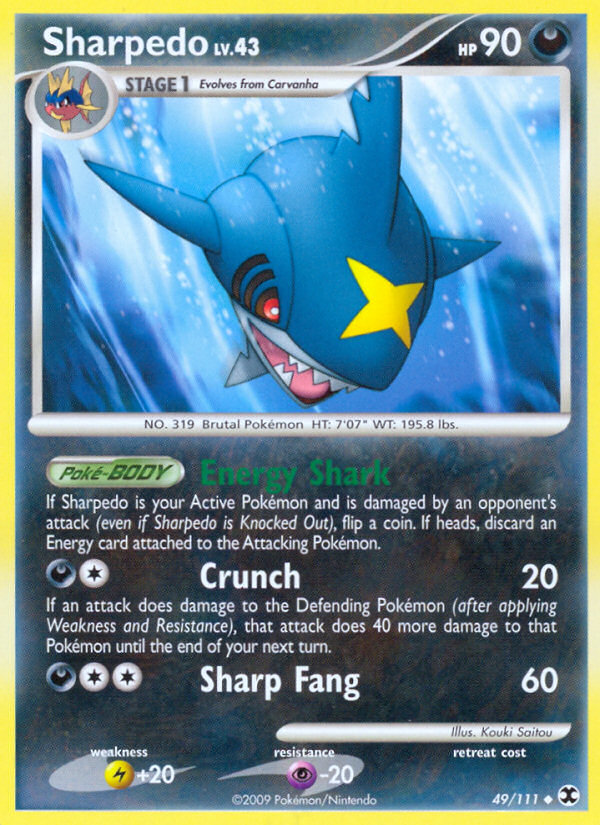 Sharpedo (49/111) [Platinum: Rising Rivals] | Gear Gaming Fayetteville