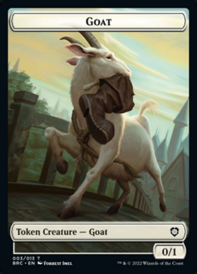 Construct (008) // Goat Double-Sided Token [The Brothers' War Commander Tokens] | Gear Gaming Fayetteville