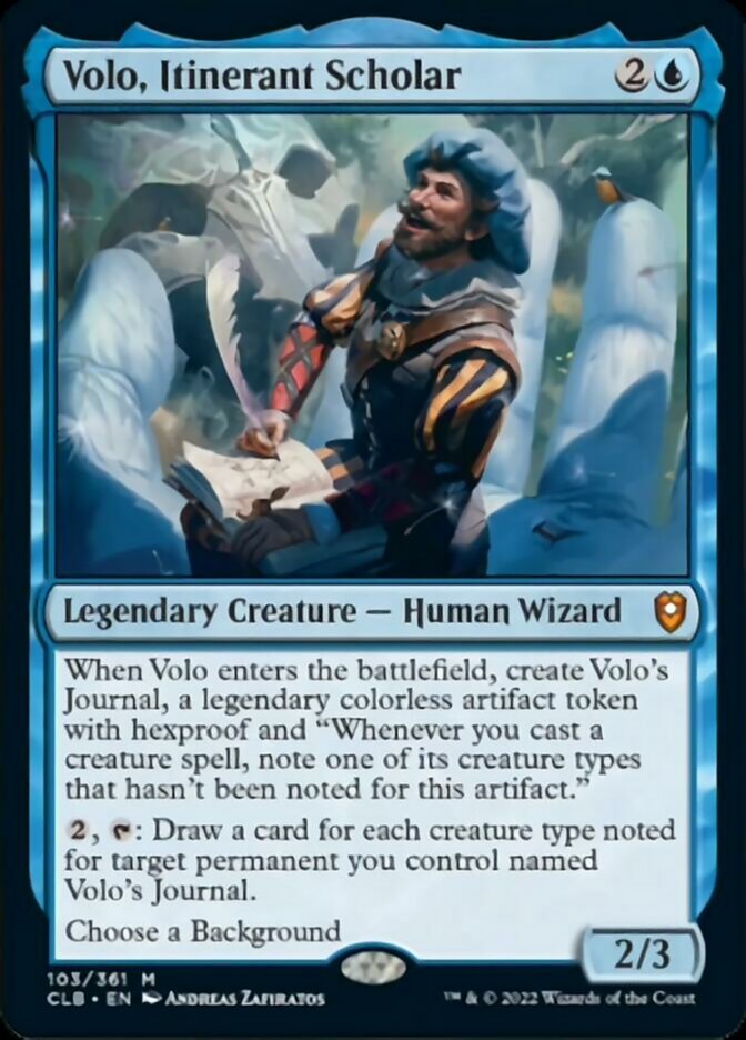 Volo, Itinerant Scholar [Commander Legends: Battle for Baldur's Gate] | Gear Gaming Fayetteville