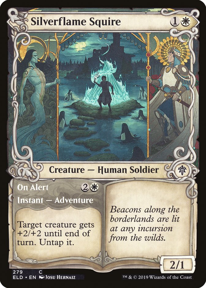 Silverflame Squire // On Alert (Showcase) [Throne of Eldraine] | Gear Gaming Fayetteville