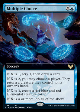 Multiple Choice (Extended Art) [Strixhaven: School of Mages] | Gear Gaming Fayetteville
